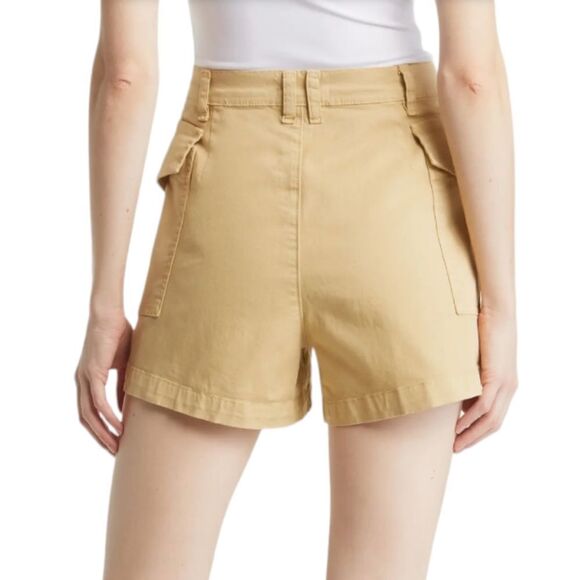 NWT Frame High Waist Patch Pockets Utility Shorts - Picture 3 of 9